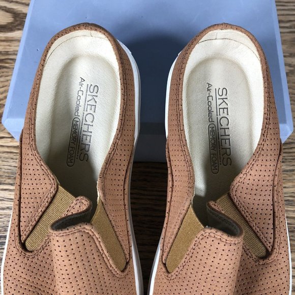 Skechers Vaso Mitad Slip On Backless Mules Shoes (women's 8.5, brown, 49745) - Picture 6 of 8